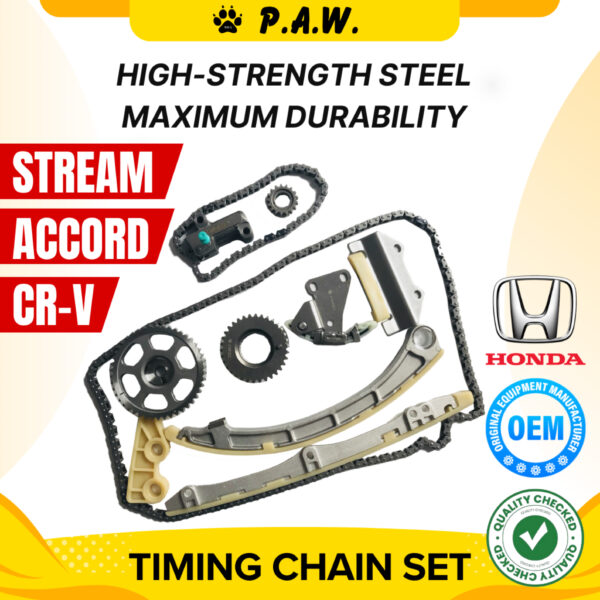 170L/62L Honda CRV SWA TAO TOA T2A SDA SNB S7A S9A 2.0 K20A Chain (11/Set) (Full Set) GloBelt Timing Chain Set
