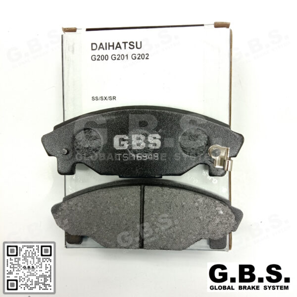 Second image of DAIHATSU CHARADE ESPRI G200 , G202 1.3 , PYZAR Front GBS Classic Brake Pad Brek Depan