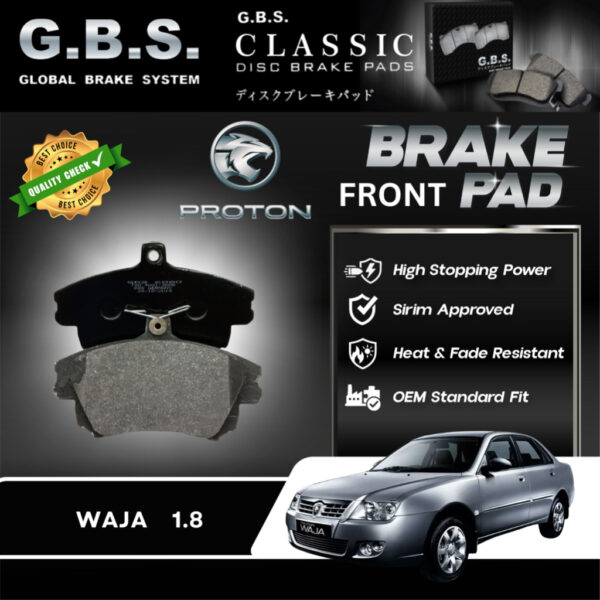 Proton Waja 1.8 Front GBS Classic Brake Pad Brek pad Depan