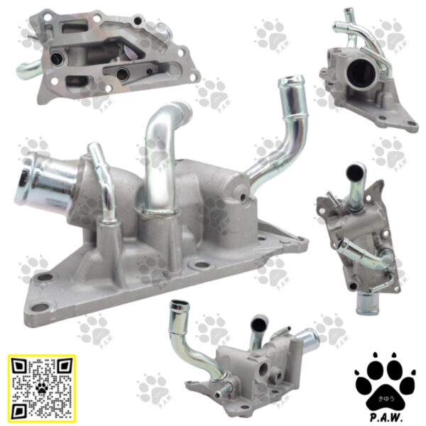 Second image of NISSAN LIVINA 1.6 L10, LATIO 1.6 C11, NV200 THERMOSTAT HOUSING (ALU-LOWER 5PIPE)