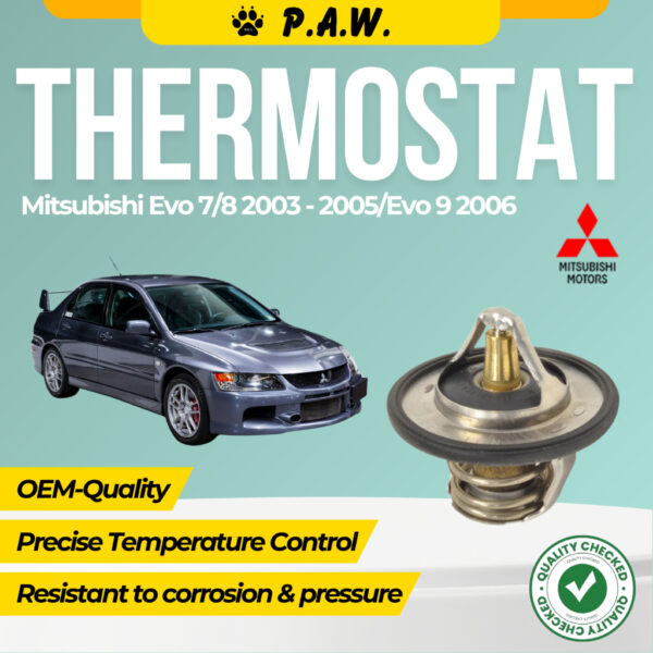 MITSUBISHI EVO 7/8 03-05', EVO 9 06' THERMOSTAT (ORING) 80'C / 82'C