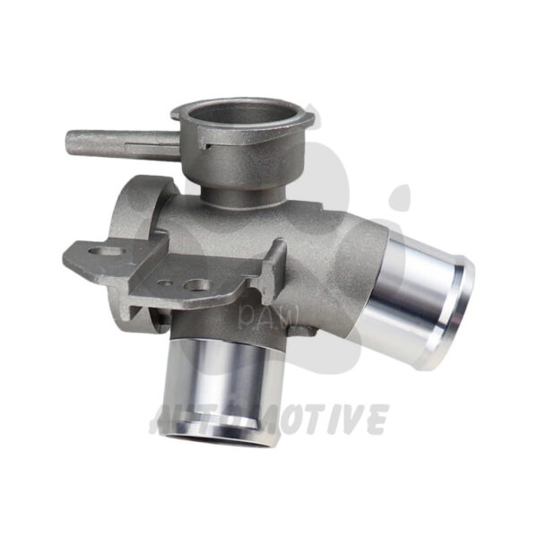 Second image of TEANA J32L 2.0 2.5 MURANO Z50 08-14' RADIATOR THERMOSTAT HOUSING (ALU SHORTER-TOP)