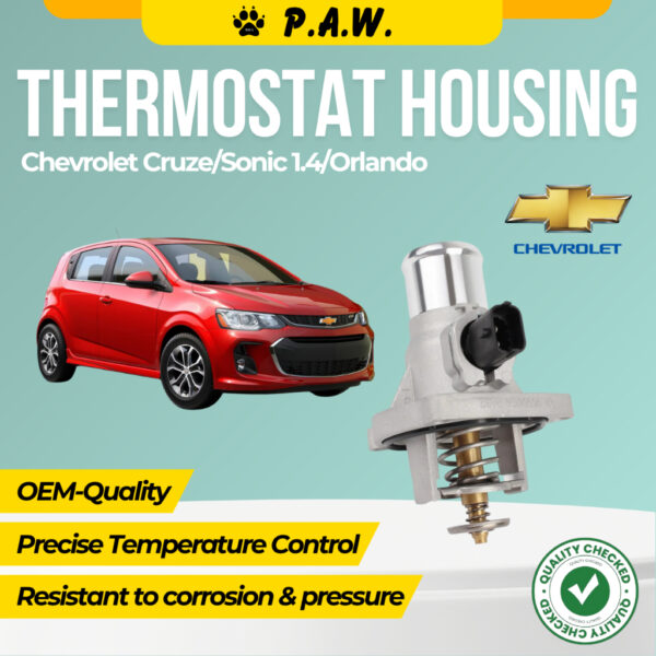 CHEVROLET CRUZE SONIC 1.4 ORLANDO THERMOSTAT ASSY 105'C (ALU HOUSING + 2PIN-SENSOR) *S*
