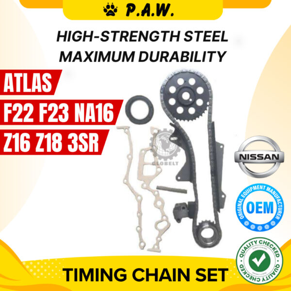 98S Nissan F22 F23 NA16, Z16 Z18 3SR Chain (8/Set)(NS114/KB-10) GloBelt Timing Chain Set