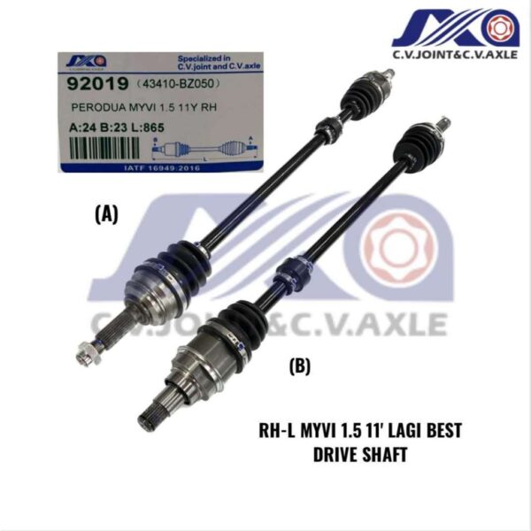 90219 JXA Drive Shaft (1pc) - Perodua Myvi Lagi Best 2011-2017 (Right - Long)
