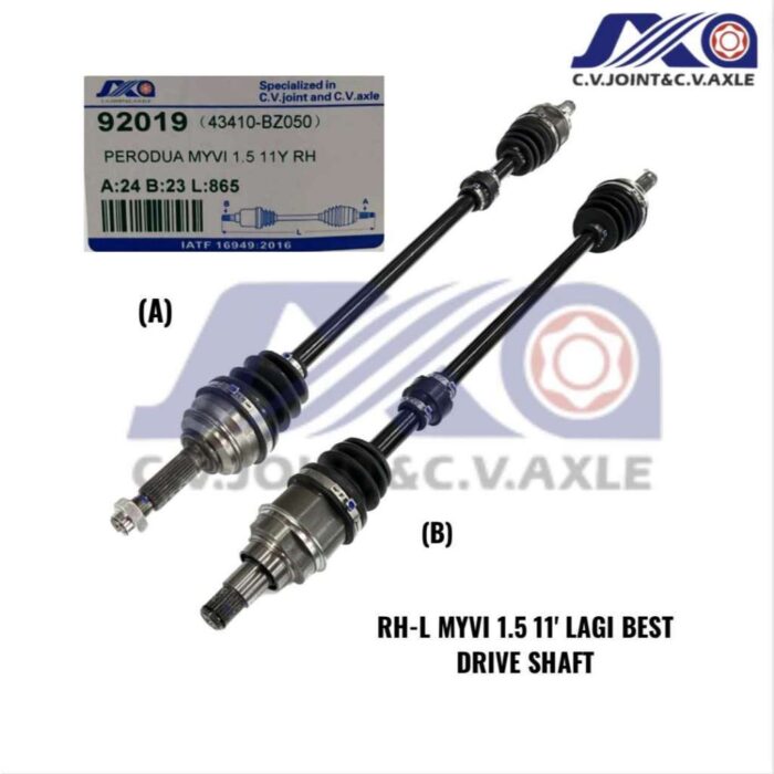90219 JXA Drive Shaft (1pc) - Perodua Myvi Lagi Best 2011-2017 (Right - Long)