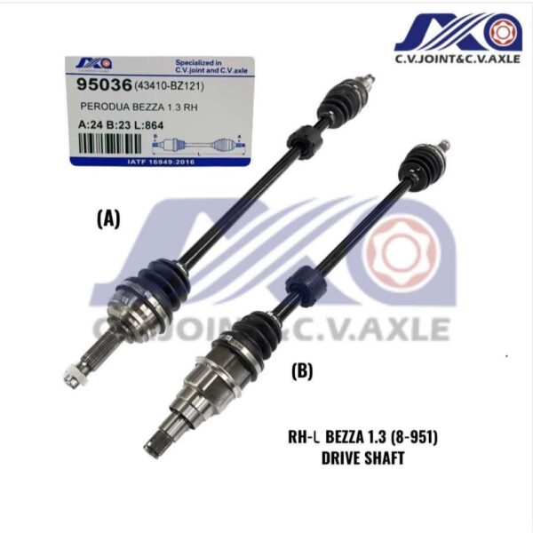 95036 JXA Drive Shaft (1pc) - Perodua Bezza 1.3 (Right - Long)