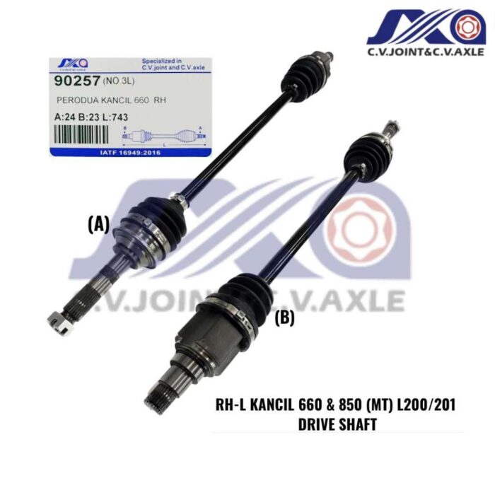 90257 JXA Drive Shaft (1pc) - Perodua Kacil 660 & 850 (MT) (Right - Long)