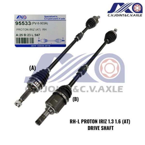 95533 JXA Drive Shaft (1pc) - Proton Iriz 1.3/ 1.6, Persona VVT (CVT) (Right - Long)