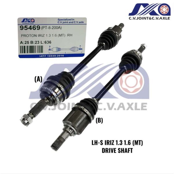 95469 JXA Drive Shaft (1pc) - Proton Iriz 1.3/ 1.6, Persona VVT (5MT) (Left - Short)