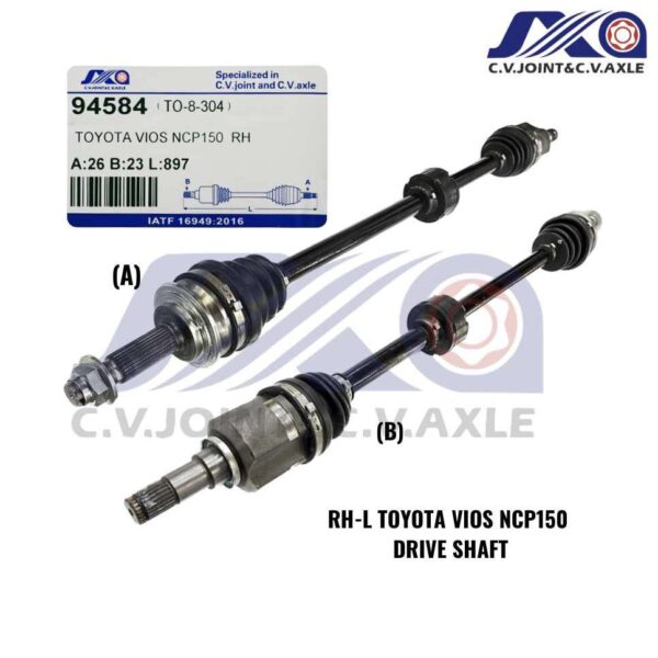 94584 JXA Drive Shaft (1pc) - Toyota Vios NCP150/ NSP151 (Right - Long)
