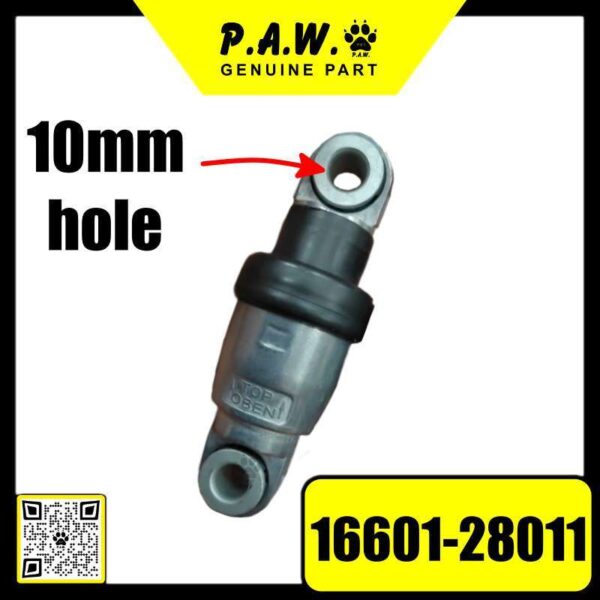 16601-28011 GloBelt Fan Belt Tensioner Absorber - (10mm Hole) Toyota Camry ACV30/ ACV40, Estima MCR30, Wish ANE10