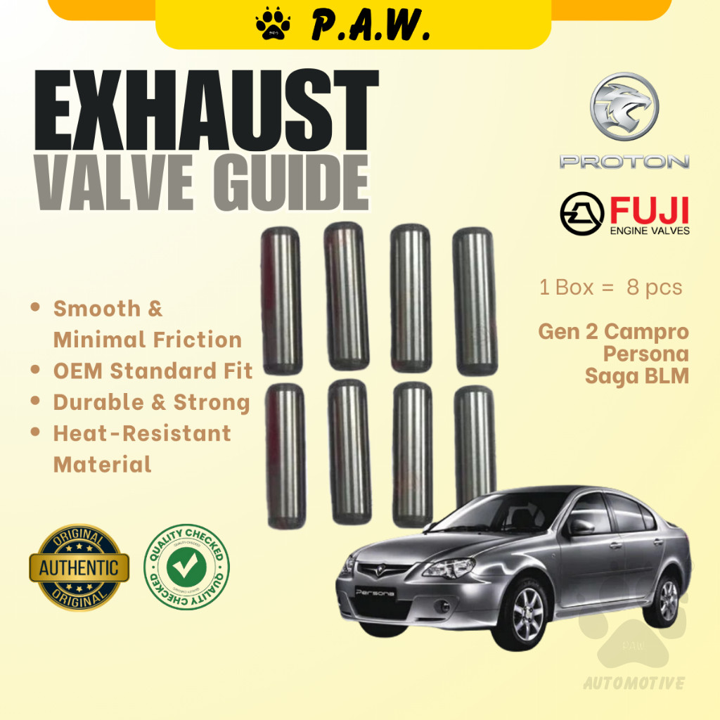 Proton Gen 2  Campro / Persona / Saga BLM Inlet / Exhaust Valve Guide (8pcs/Box) 1 car= 2 Boxes