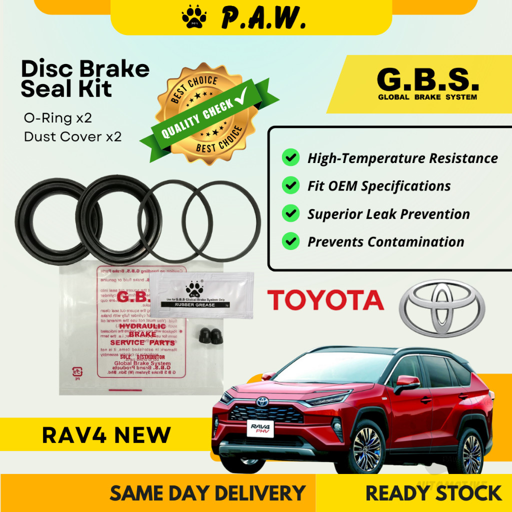 GBS Disc Brake Seal Kit For TOYOTA RAV4 NEW (Front) (Half Set)