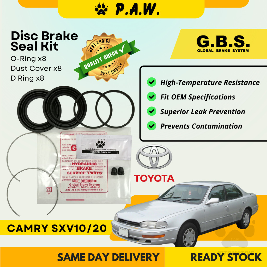 GBS Disc Brake Seal Kit For TOYOTA CAMRY SXV10 SXV20 (Front) (Half Set)