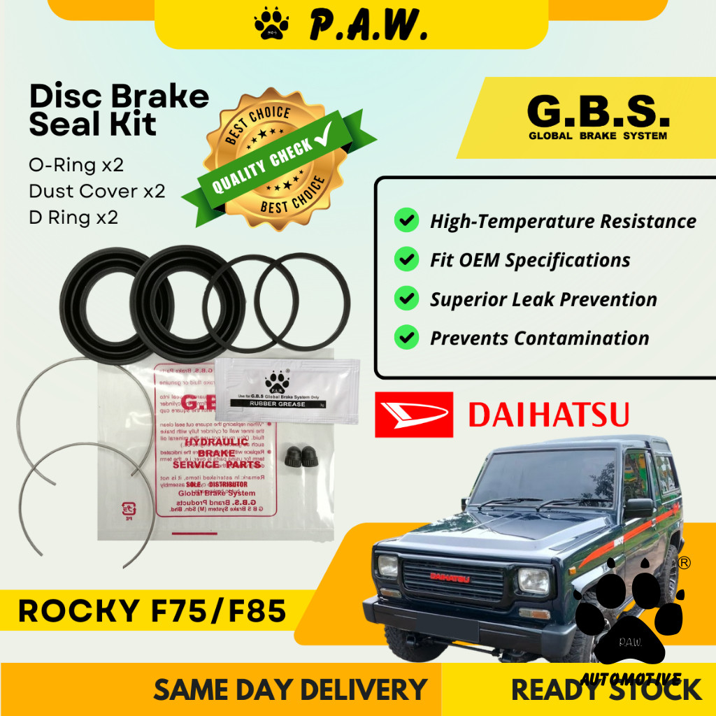 GBS Disc Brake Seal Kit For DAIHATSU ROCKY F75 F85 (Front) (Half Set)