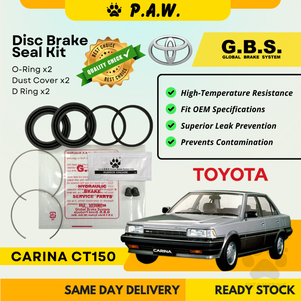 GBS Disc Brake Seal Kit For TOYOTA CT150 (Front) (Half Set)