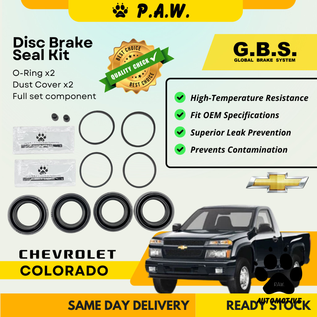 GBS Disc Brake Seal Kit For CHEVROLET COLORADO (Front) (Half Set)