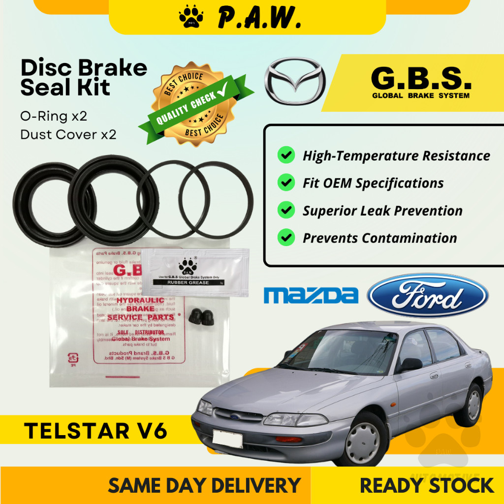 GBS Disc Brake Seal Kit For MAZDA TELSTAR V6 (Front) (Half Set)