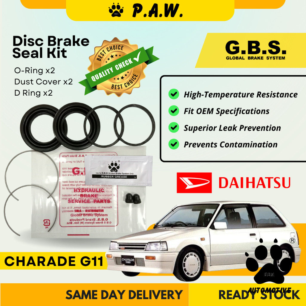 GBS Disc Brake Seal Kit For DAIHATSU G11 (Front) (Half Set)