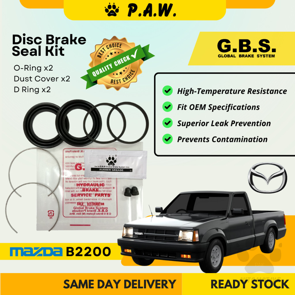 GBS Disc Brake Seal Kit For MAZDA B2200 (Front) (Half Set)