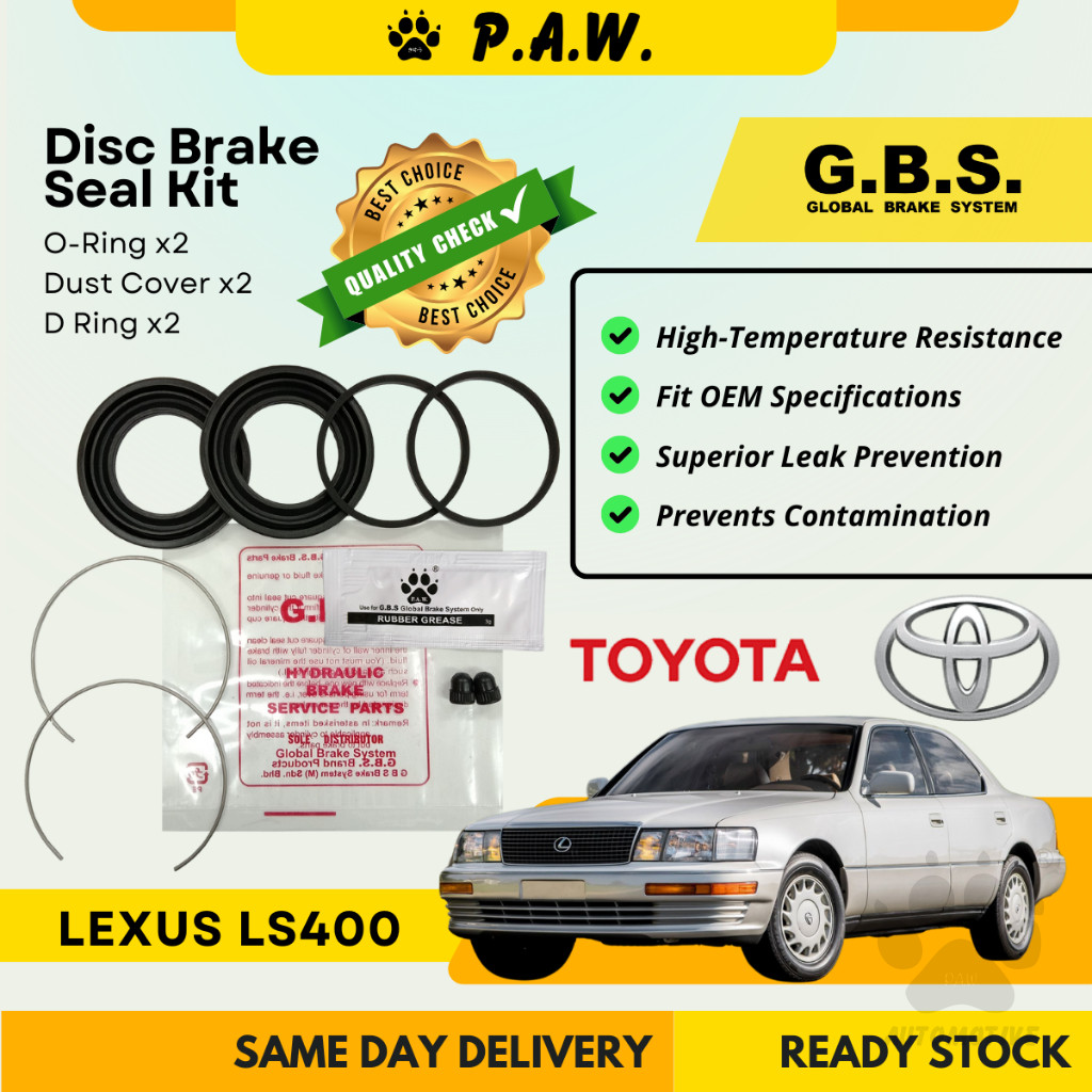 GBS Disc Brake Seal Kit For TOYOTA LEXUS LS400 (Front) (Half Set)