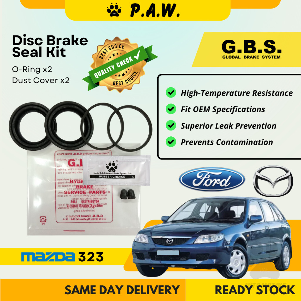 GBS Disc Brake Seal Kit For MAZDA LASER 323 (Front) (Half Set)