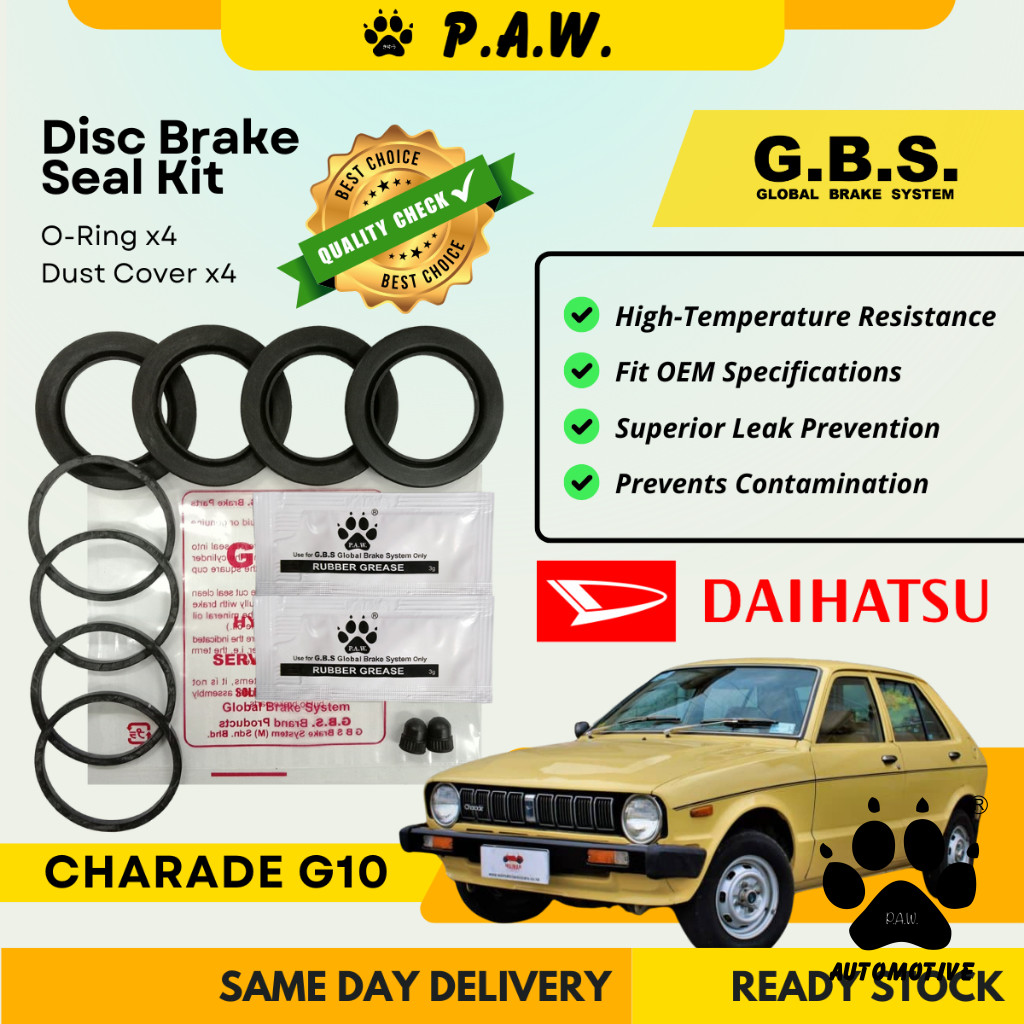 GBS Disc Brake Seal Kit For DAIHATSU G10 (Front) (Half Set)