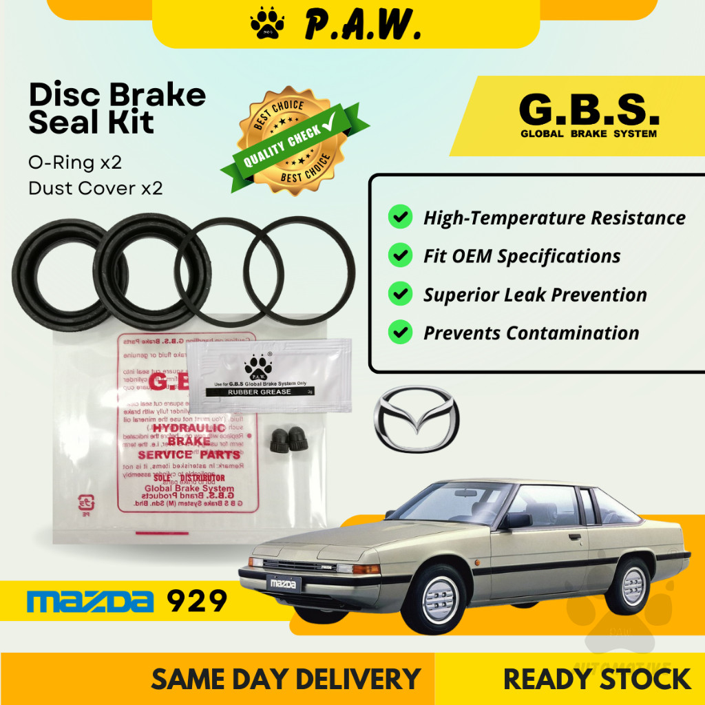 GBS Disc Brake Seal Kit For MAZDA 929 (Front) (Half Set)