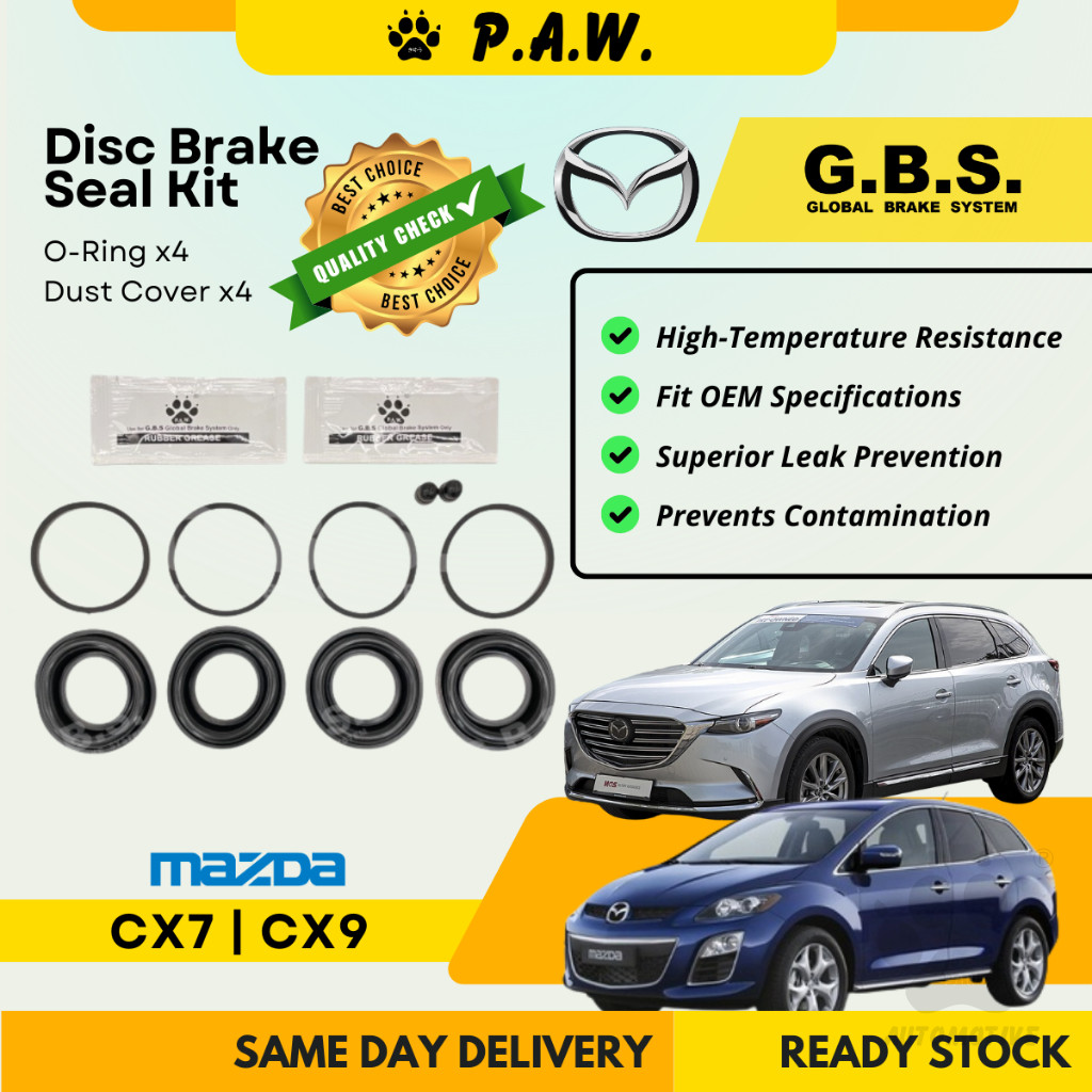 GBS Disc Brake Seal Kit For MAZDA CX7 CX9 (Front) (Half Set)