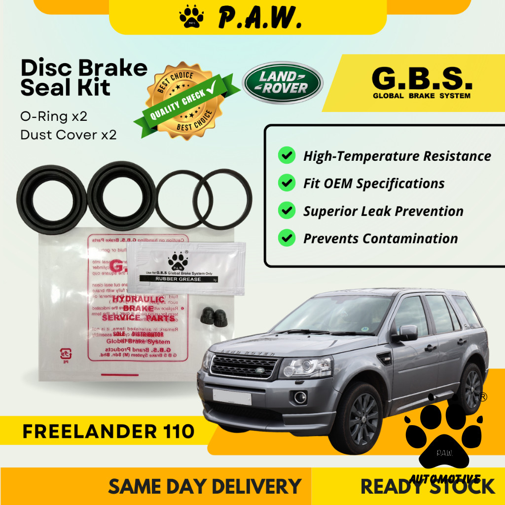 GBS Disc Brake Seal Kit For LAND ROVER FREELANDER 110 (Rear) (Half Set)