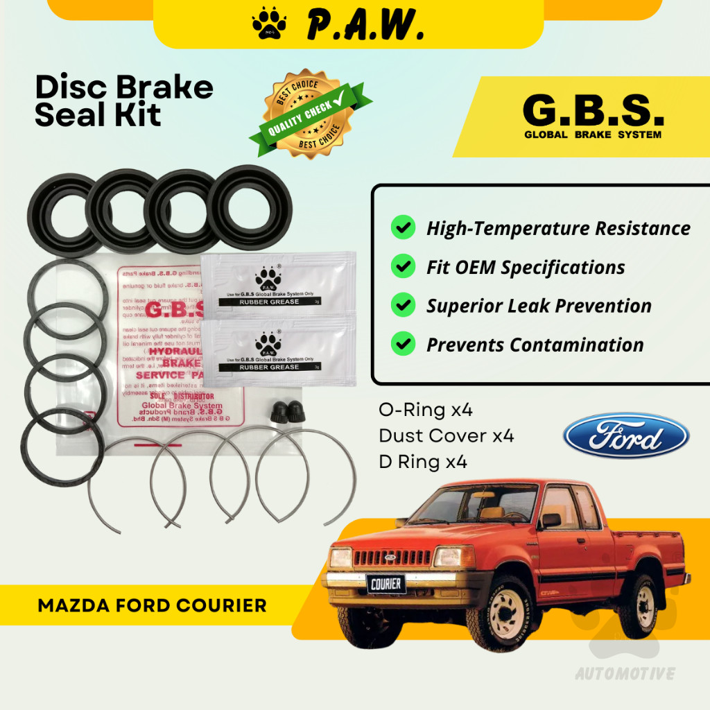 GBS Disc Brake Seal Kit For MAZDA FORD COURIER (Front) (Half Set)