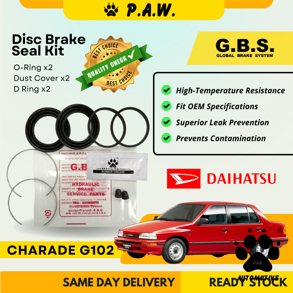 GBS Disc Brake Seal Kit For DAIHATSU G102 1.3 (Front) (Half Set)