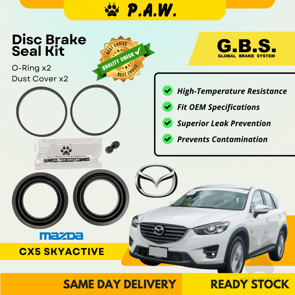 GBS Disc Brake Seal Kit For MAZDA CX5 SKYACTIVE (Front) (Half Set)