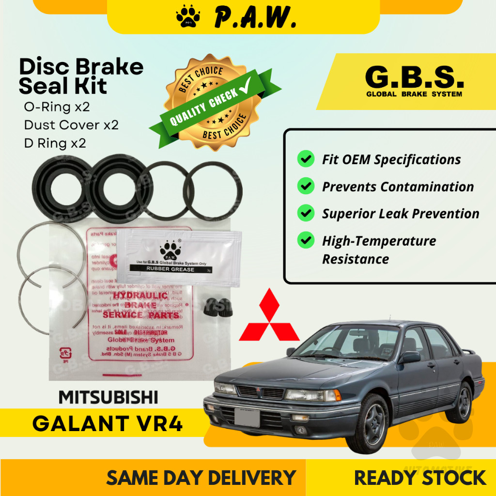 GBS Disc Brake Seal Kit For MITSUBISHI VR4 (Rear) (Half Set)