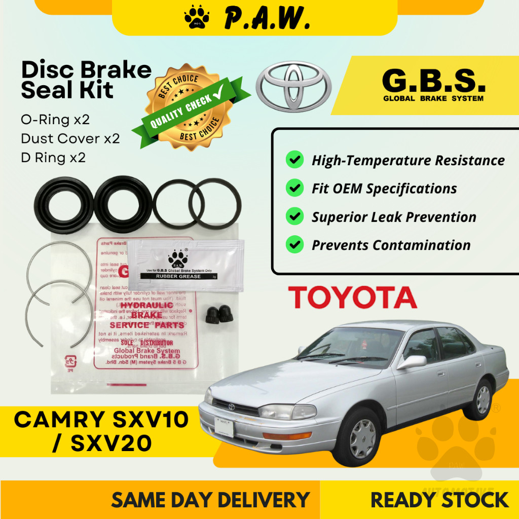 GBS Disc Brake Seal Kit For TOYOTA CAMRY SXV10 SXV20 (Rear) (Half Set)