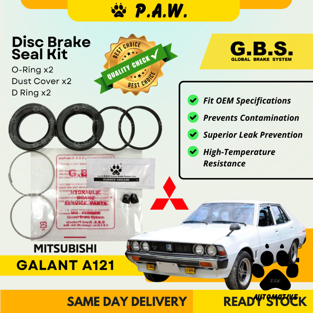GBS Disc Brake Seal Kit For MITSUBISHI A121 (Front) (Half Set)
