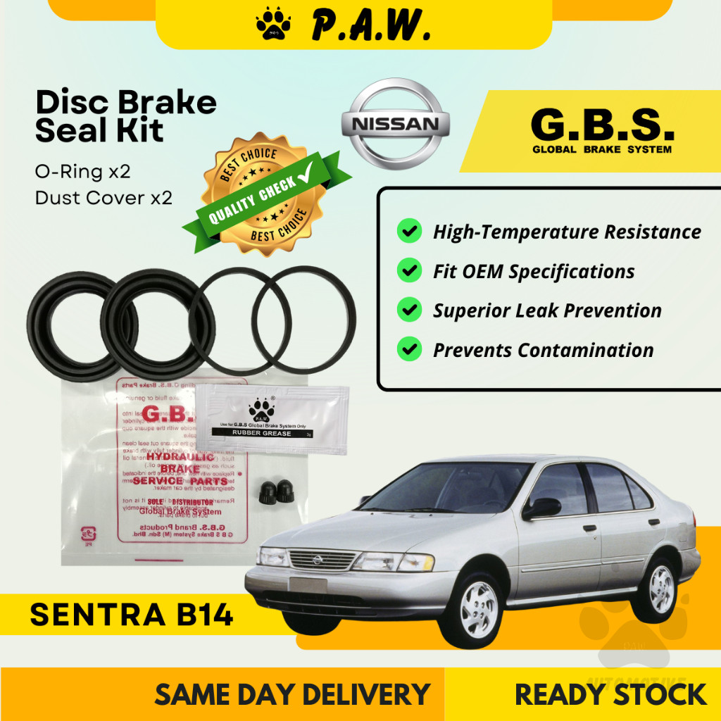 GBS Disc Brake Seal Kit For NISSAN B14 (Front) (Half Set)