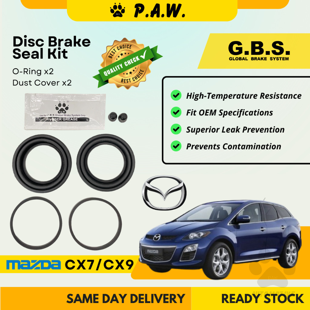 GBS Disc Brake Seal Kit For MAZDA CX7 CX9 (Rear) (Half Set)