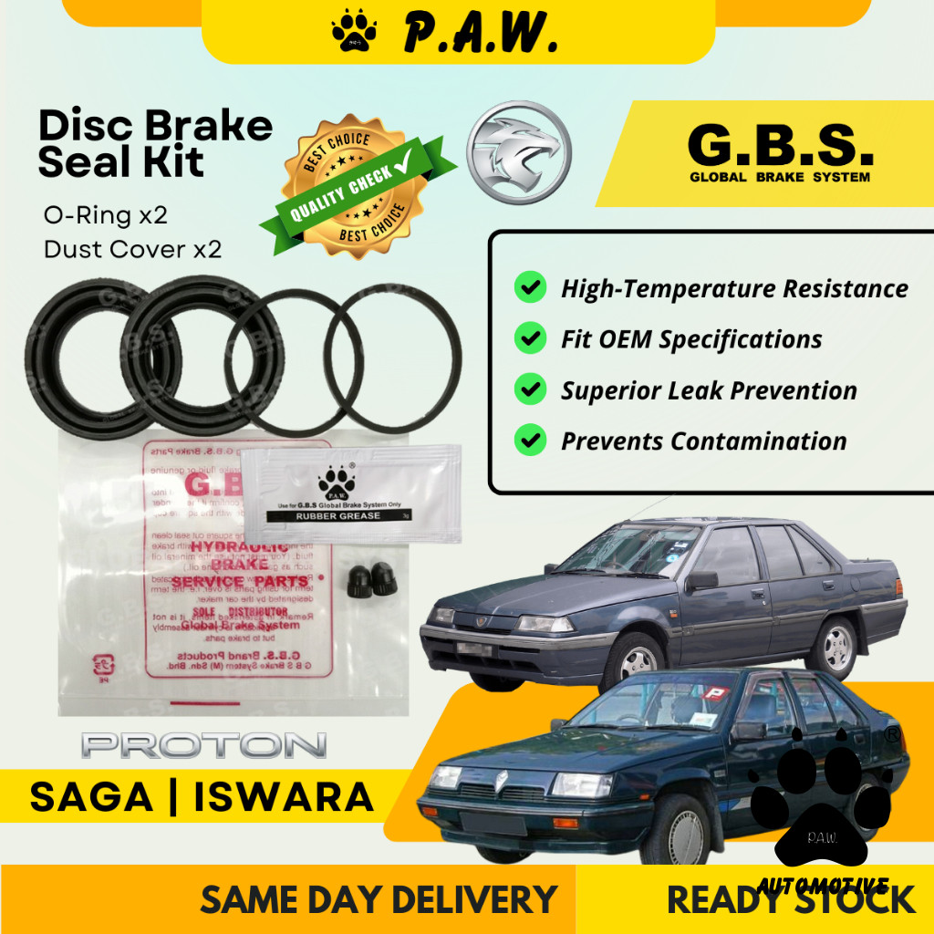 GBS Disc Brake Seal Kit For PROTON SAGA 12V (Front) (Half Set)