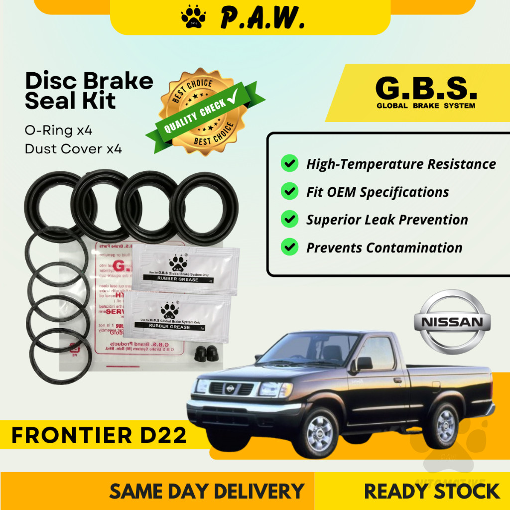 GBS Disc Brake Seal Kit For NISSAN FRONTIER D22 (Front) (Half Set)