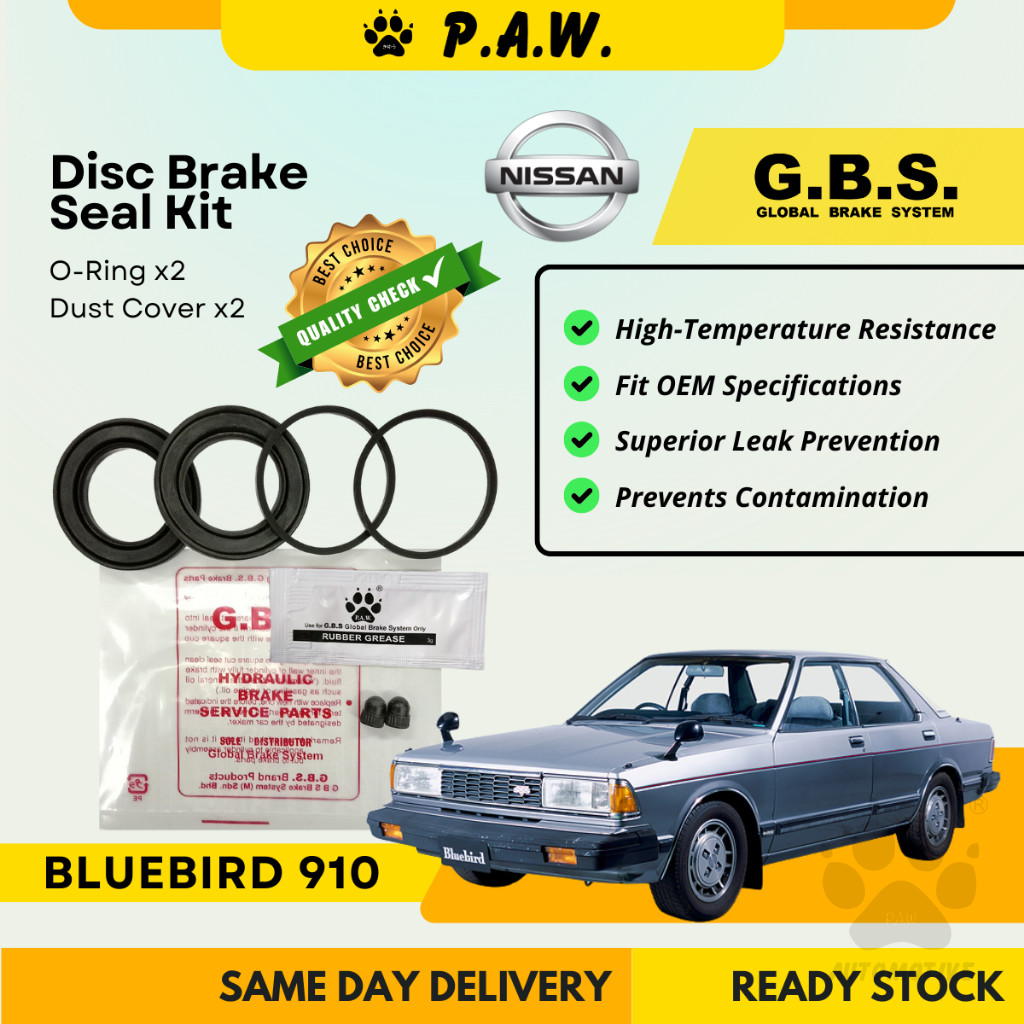GBS Disc Brake Seal Kit For NISSAN BLUEBIRD 910 (Front) (Half Set)