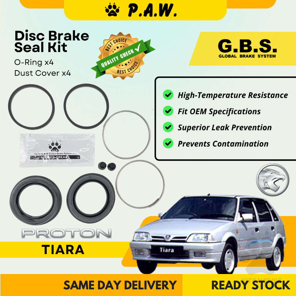 GBS Disc Brake Seal Kit For PROTON TIARA (Front) (Half Set)