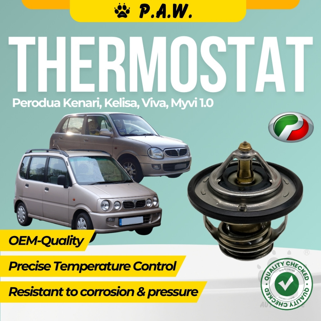 Thermostat for Perodua Kenari, Kelisa, Viva, Myvi 1.0 84°C (With Oring)