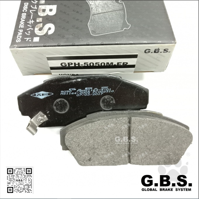 HONDA PRELUDE 2.0 BA5 1990 HONDA ACCORD COUPE CA6 2.0  LEGEND KA1-KA2 2.5 4DR INTEGRA 1.8  GBS Front Brake Pad