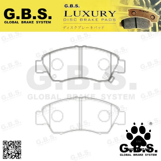 BRAKE PAD (LUXURY) FRONT : HONDA CITY SEL 2003-2008 JAZZ SR4 SO4 , SAA IDSI Vtec , JAZZ GD3 2003-2008 (NO HOLE) Brek Pad