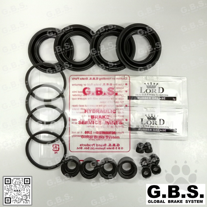 GBS Disc Brake Seal Kit For ISUZU D-MAX 3.0 (Front) (Full Set)
