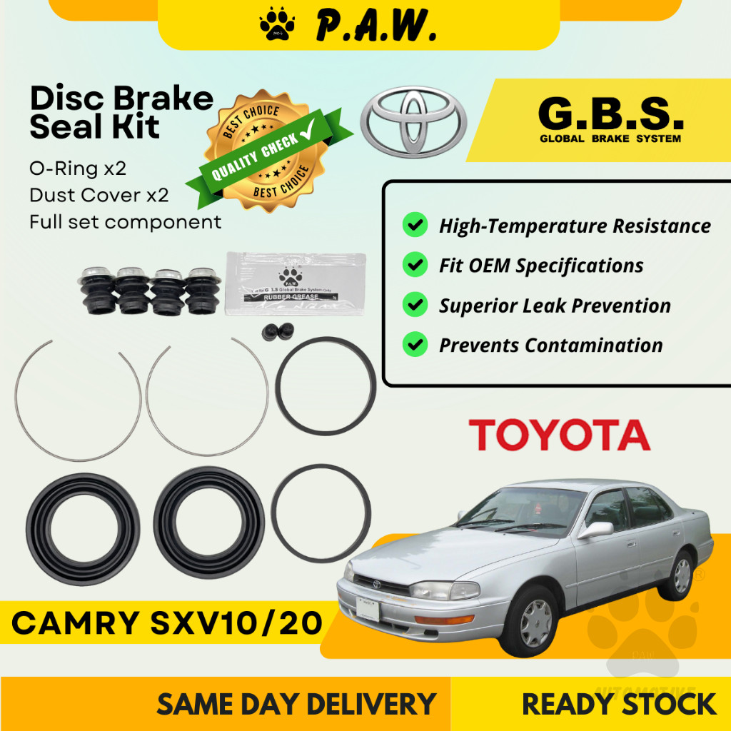 GBS Disc Brake Seal Kit For TOYOTA CAMRY SXV10 SXV20 (Front) (Full Set)