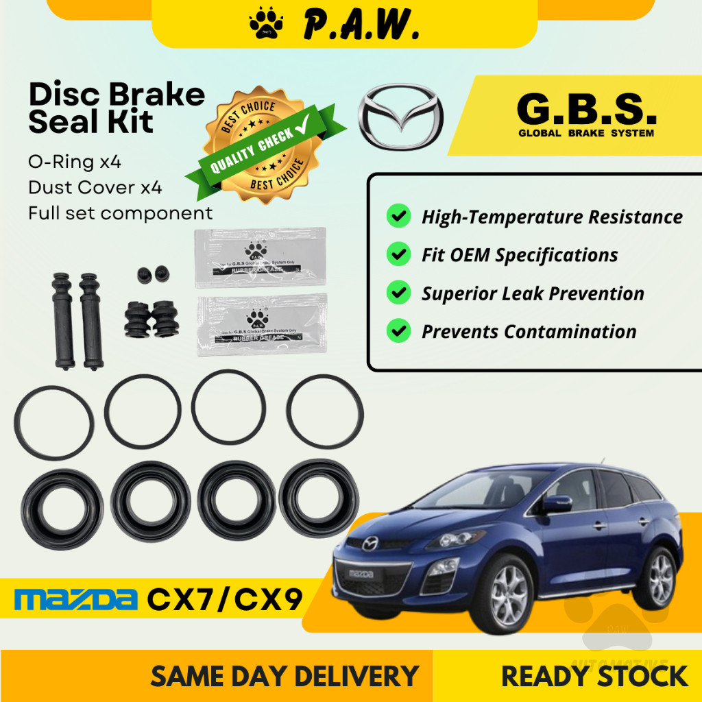 GBS Disc Brake Seal Kit For MAZDA MAZDA CX7 CX9 (Front) (Full Set)