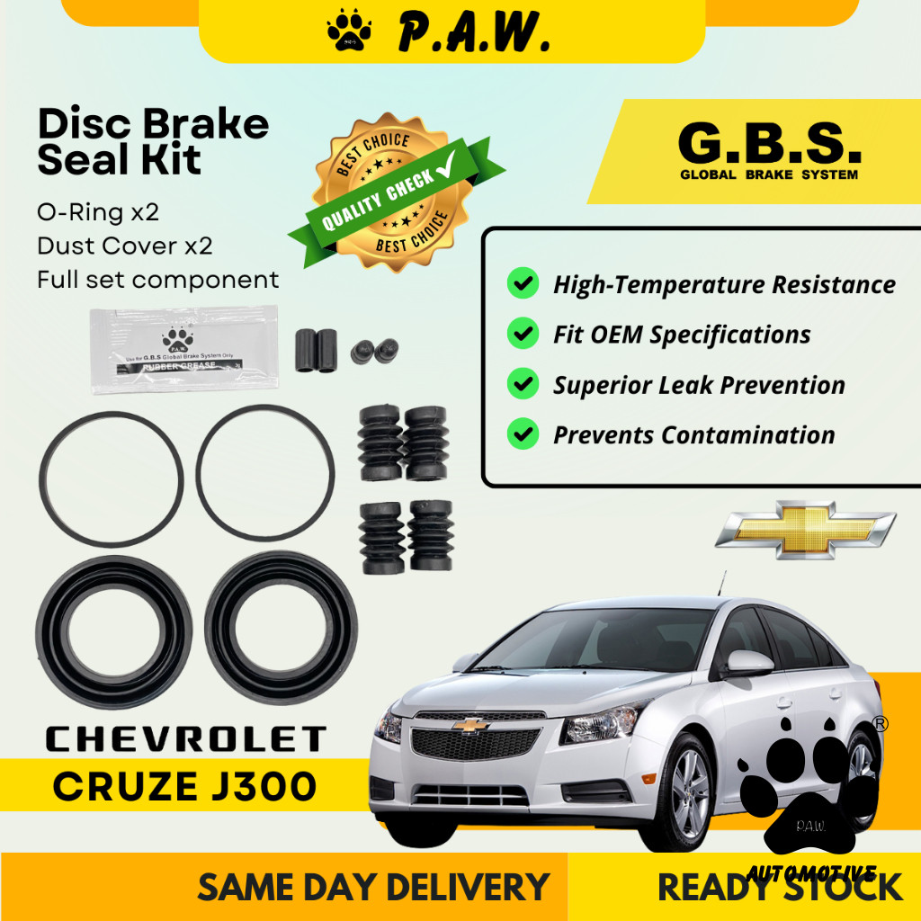 GBS Disc Brake Seal Kit For CHEVROLET CRUZE (Front) (Full Set)